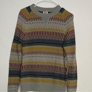 Multicolor Patterned Men's Sweater